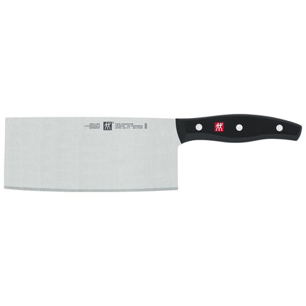 Dao Đầu Bếp Kiểu Trung Quốc Zwilling 1011800 17.8 cm Cán Nhựa Đen Thép Không Gỉ Carbon Cao