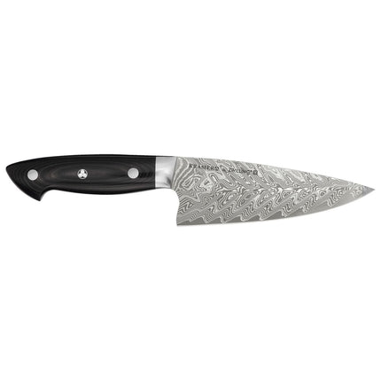 Dao Bếp Trưởng Zwilling 1019619 15.2 cm Tay Cầm Micarta Vải Lanh Đen Thép Không Gỉ Carbide