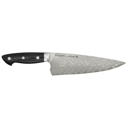 Dao Bếp Trưởng Zwilling 1019622 20.3 cm Tay Cầm Micarta Vải Lanh Đen Thép Không Gỉ Carbide