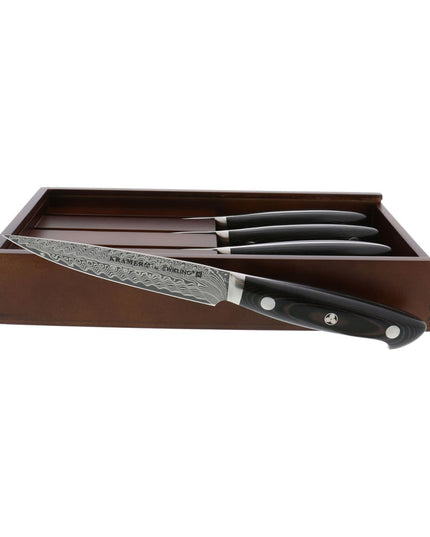 Dao Bít Tết Zwilling 1021701 Tay Cầm Black Linen Micarta Thép Không Gỉ Carbide