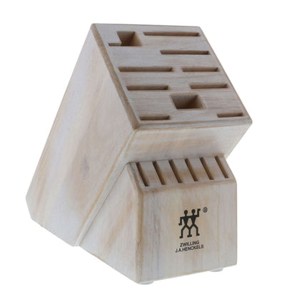 Giá Để Dao Zwilling 1018579 16 Khe Gỗ Tần Bì Trắng Mộc Mạc