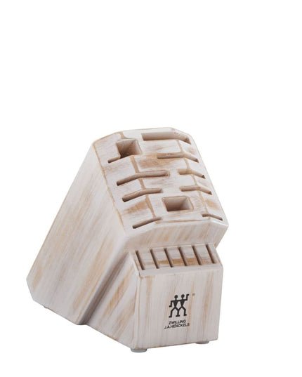 Giá Để Dao Zwilling 1018581 16 Khe Gỗ Cứng Trắng Mộc Mạc