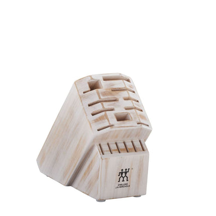 Giá Để Dao Zwilling 1018581 16 Khe Gỗ Cứng Trắng Mộc Mạc