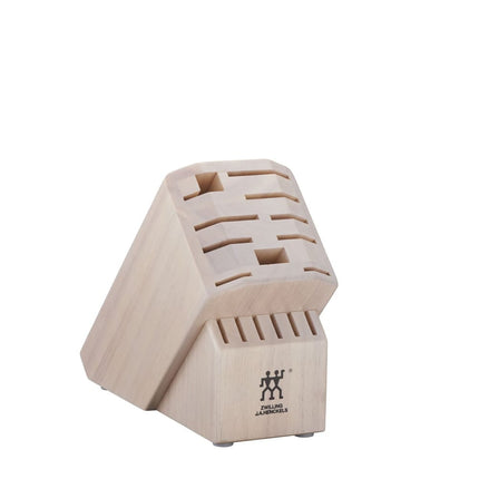 Giá Để Dao Zwilling 1018582 16 Khe Gỗ Cứng Trắng Nguyên Khối