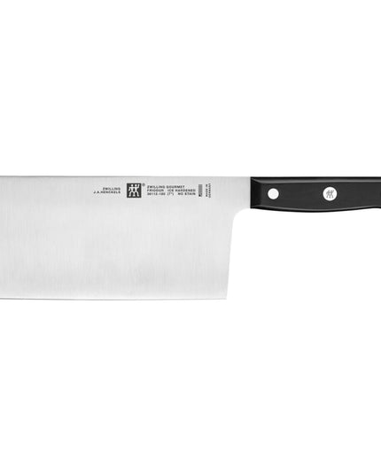 Dao Đầu Bếp Kiểu Trung Quốc Zwilling 1010022 17.8 cm Cán Nhựa Đen Thép Không Gỉ Carbon Cao