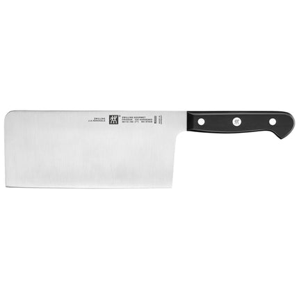 Dao Đầu Bếp Kiểu Trung Quốc Zwilling 1010022 17.8 cm Cán Nhựa Đen Thép Không Gỉ Carbon Cao