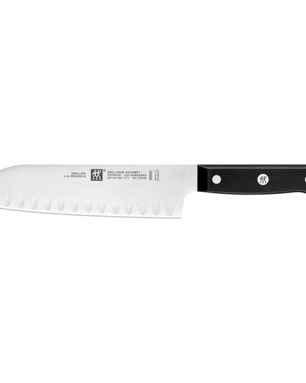 Dao Santoku Zwilling 1002419 17.8 cm Cán Nhựa Đen Thép Không Gỉ Carbon Cao