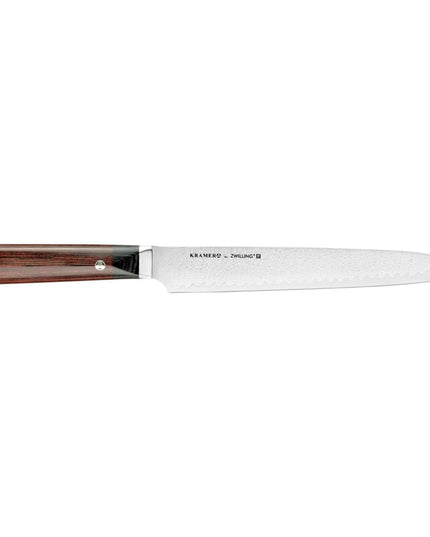 Dao Thái Lát Zwilling 1019081 22.9 cm Cán Gỗ Pakkawood Nâu Thép Carbide Không Gỉ