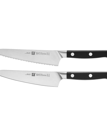 Bộ 2 Dao Chuẩn Bị Zwilling 1002874 Thép Carbon Không Gỉ Tay Cầm Nhựa Đen