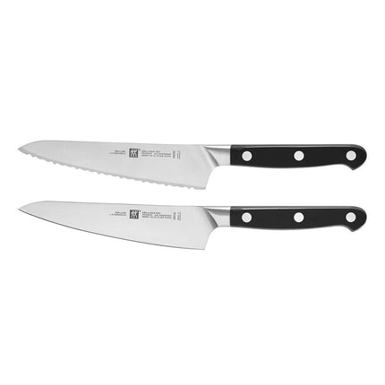 Bộ 2 Dao Chuẩn Bị Zwilling 1002874 Thép Carbon Không Gỉ Tay Cầm Nhựa Đen