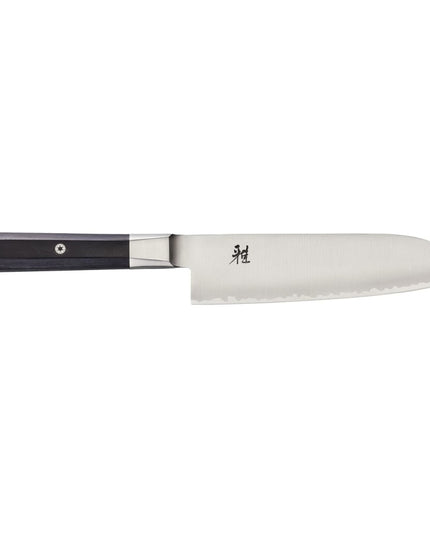 Dao Santoku Miyabi 33957-183 17.8 cm Cán Gỗ Pakkawood Nâu Thép Carbide Không Gỉ