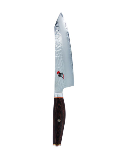 Dao Santoku Lưỡi Cong Miyabi 1019824 17.8 cm Cán Pakkawood Nâu Thép Carbide
