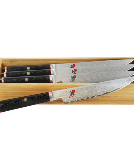 Dao Bít Tết Miyabi 1019925 Tay Cầm Black Linen Micarta Thép Không Gỉ