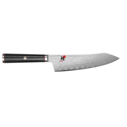 Dao Santoku Miyabi 1019942 17.8 cm Kiểu Lắc Cán Linen Micarta Đen Thép Không Gỉ