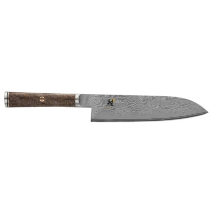 Dao Santoku Miyabi 1019524 14 cm Cán Gỗ Tần Bì Đen Thép Carbide