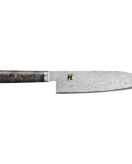 Dao Santoku Miyabi 1019525 17.8 cm Cán Gỗ Tần Bì Đen Thép Carbide