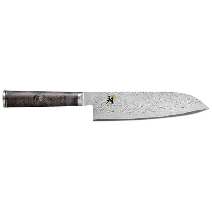 Dao Santoku Miyabi 1019525 17.8 cm Cán Gỗ Tần Bì Đen Thép Carbide