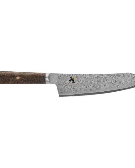 Dao Santoku Lưỡi Cong Miyabi 1019533 17.8 cm Cán Gỗ Tần Bì Đen Thép Carbide