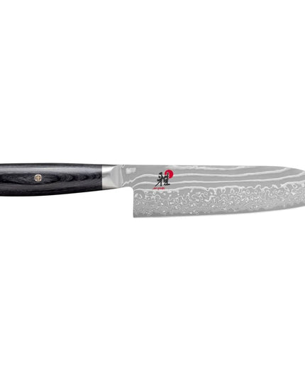 Dao Santoku Miyabi 1019592 17.8 cm Cán Pakkawood Đen Thép Carbide Không Gỉ