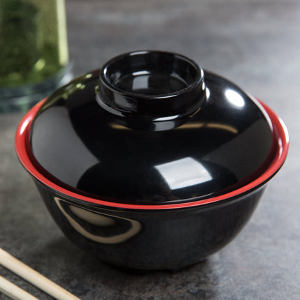Tô melamine kèm nắp GET B-123-F 355 ml - Gói 12 cái