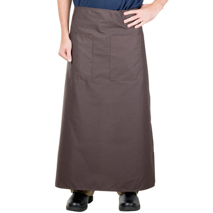 Tạp dề bistro poly-cotton màu nâu Intedge 96,5 x 85,1 cm