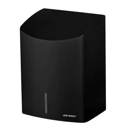 AIR-WOLF | Commercial Hands-In Automatic Hand Dryer – Matte Black Stainless Steel-10–15 s dry time-HEPA filter-Drip tray