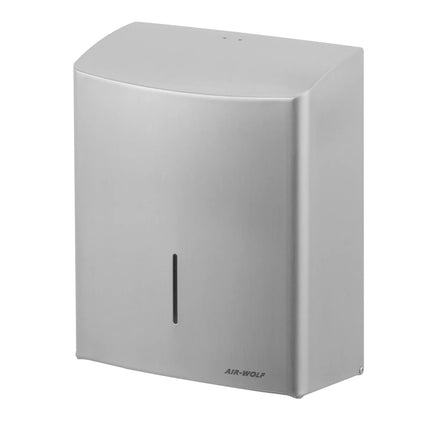 AIR-WOLF | Commercial Wall Mounted Stainless Steel Paper Towel Dispenser – Stainless Steel - C/Z-Fold