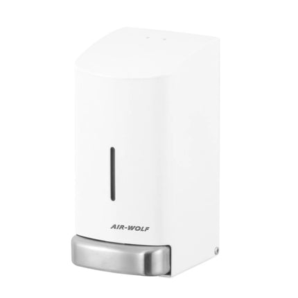 AIR-WOLF | Soap & Disinfectant Dispenser – Wall Mounted - Manual - 800 ml - Stainless - White - 102×124×208 mm