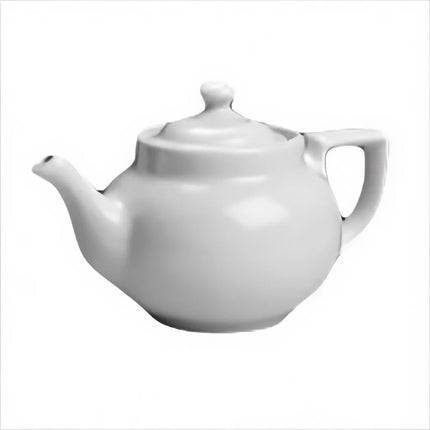 Ấm Trà Hall China HL220AWHA 473 ml Boston Nắp Có Núm - Sứ, Trắng