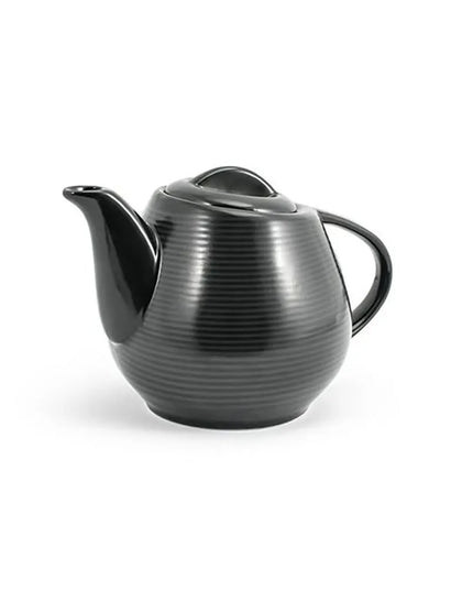 Ấm Trà Sứ Đen Front Of The House Spiral® BTP002BKP12 445 ml