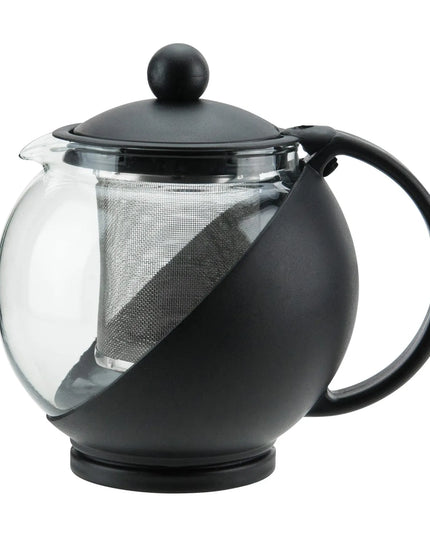 Ấm Trà Thủy Tinh Winco GTP-25 740 ml Đen/Trong Suốt
