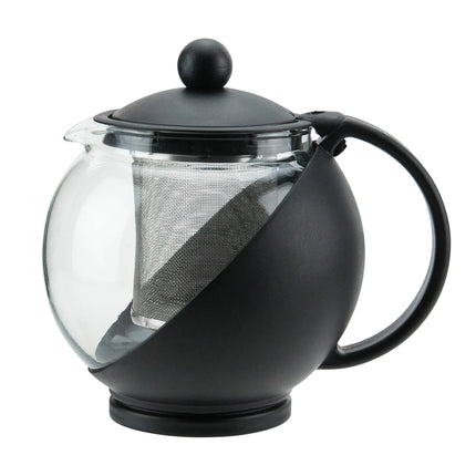 Ấm Trà Thủy Tinh Winco GTP-25 740 ml Đen/Trong Suốt
