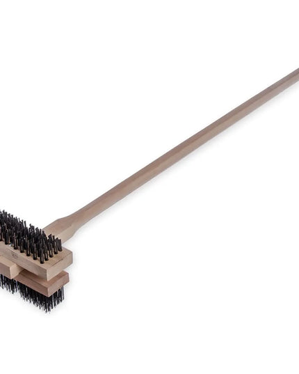 Bàn Chải Cọ Vỉ Nướng Double Broiler King Carlisle 4029400 Thép Carbon/Gỗ Cứng