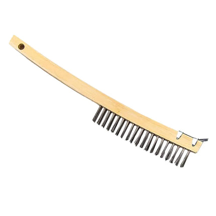 Bàn Chải Thép Cán Gỗ American Metalcraft 1347 Lông Thép Cứng