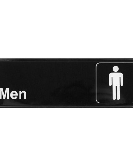 Bảng Hiệu Nam Có Biểu Tượng Winco SGN-311 - 7.6 x 22.9 cm, Màu Đen