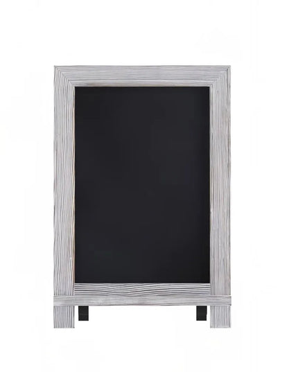 Bảng Hiệu Phấn Có Chân Flash Furniture 10-HFKHD-GDIS-CRE8-022315-GG - Bộ 10 Cái, Rộng 24.1 cm x Cao 35.6 cm, Khung Gỗ Thông, Màu Trắng