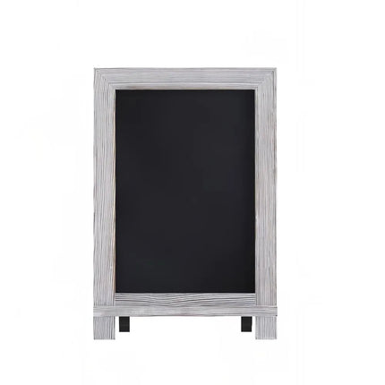 Bảng Hiệu Phấn Có Chân Flash Furniture 10-HFKHD-GDIS-CRE8-022315-GG - Bộ 10 Cái, Rộng 24.1 cm x Cao 35.6 cm, Khung Gỗ Thông, Màu Trắng