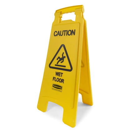 Bảng Hiệu Sàn 2 Mặt Rubbermaid FG611277YEL - "Caution Wet Floor", Vàng