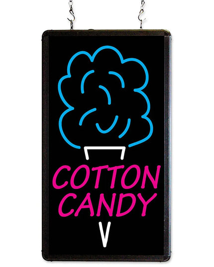 Bảng Hiệu Treo LED "Cotton Candy" Winco 92005 Kèm Dây Xích 0.9 m - Khung Nhôm, 120v