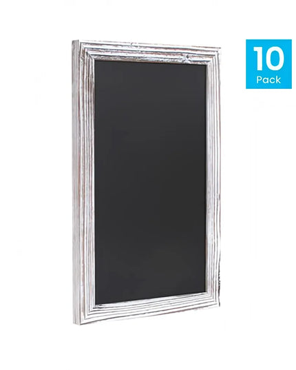 Bảng Phấn Treo Tường Flash Furniture 10-HGWA-GDIS-CRE8-662315-GG - Bộ 10 Cái, 27.9 x 43.2 cm, Khung Gỗ Thông, Màu Trắng