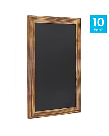 Bảng Phấn Treo Tường Flash Furniture 10-HGWA-GDIS-CRE8-762315-GG - Bộ 10 Cái, 27.9 x 43.2 cm, Khung Gỗ Thông, Màu Nâu
