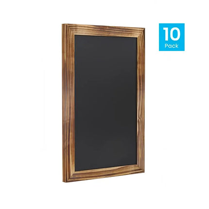 Bảng Phấn Treo Tường Flash Furniture 10-HGWA-GDIS-CRE8-762315-GG - Bộ 10 Cái, 27.9 x 43.2 cm, Khung Gỗ Thông, Màu Nâu