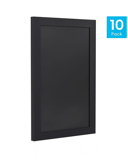 Bảng Phấn Treo Tường Flash Furniture 10-HGWA-GDIS-CRE8-862315-GG - Bộ 10 Cái, Rộng 27.9 cm x Cao 43.2 cm, Khung Gỗ Thông, Màu Đen