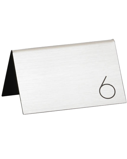Bảng Số Để Bàn Cal-Mil 22625B-10 #26-50, 12.7 x 8.9 cm, Bạc/Đen