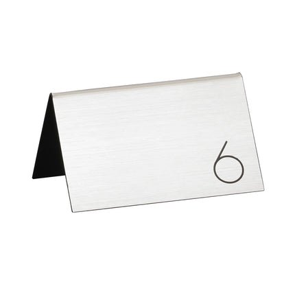 Bảng Số Để Bàn Cal-Mil 22625B-10 #26-50, 12.7 x 8.9 cm, Bạc/Đen