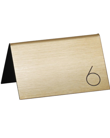 Bảng Số Để Bàn Cal-Mil 22625B-11 #26-50, 12.7 x 8.9 cm, Vàng/Đen