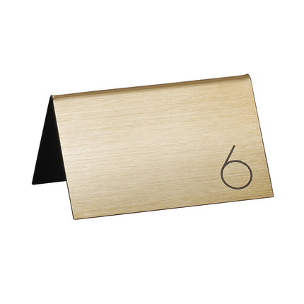 Bảng Số Để Bàn Cal-Mil 22625B-11 #26-50, 12.7 x 8.9 cm, Vàng/Đen