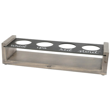 Bảng Thử Bia 4 Lỗ Cal-Mil 3480-110 Có Thể Viết Lên 33 x 10.2 cm Gỗ Thông Wash Xám