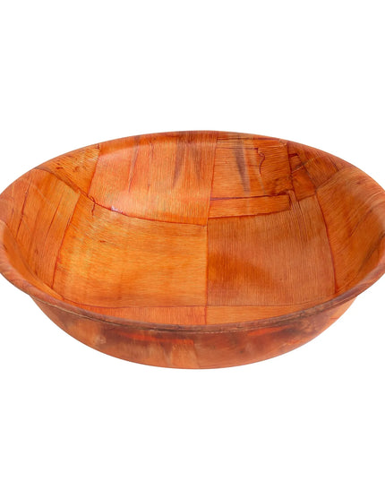 Bát Salad Tròn Tablecraft 207 Gỗ Đan Mahogany Đáy Cong 4 Lớp 17.8 cm