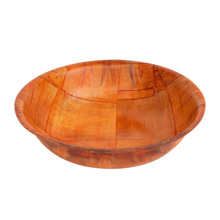 Bát Salad Tròn Tablecraft 207 Gỗ Đan Mahogany Đáy Cong 4 Lớp 17.8 cm